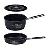 Camping Cookware Set Camping Pot and Fry Pan Set for Outdoor Cooking(Black)