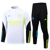 2023/2024 Arsenal Half-Pull Training Suit Royal White Football Shirt 1:1 Thai Quality