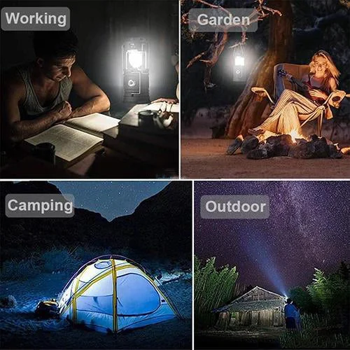 LED Camping Fairy Lights Portable Camping String Lights 1800Mah Battery for  Tent