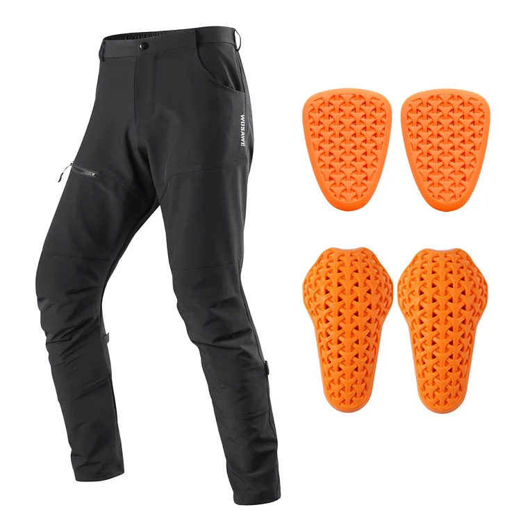 Women Unisex Motorcycle Soft Armor Pants with Knee&Hip Pads