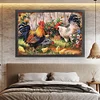 Vintage Poster - Farm Chickens-11CT Stamped Cross Stitch 40*60cm/15.75*23.62in tapestrymarket