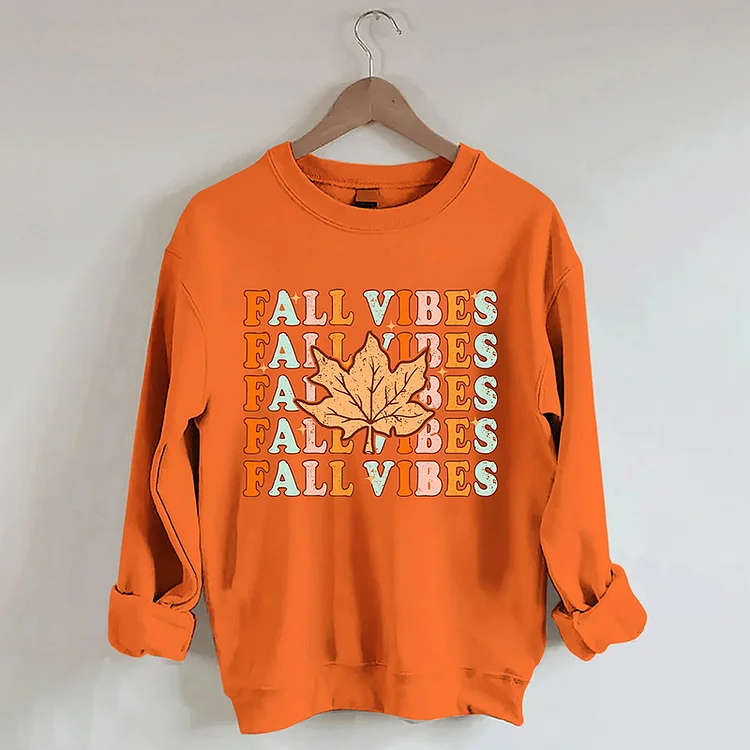 Simpfit Herbst-Vibes-Sweatshirt mit langen Ärmeln