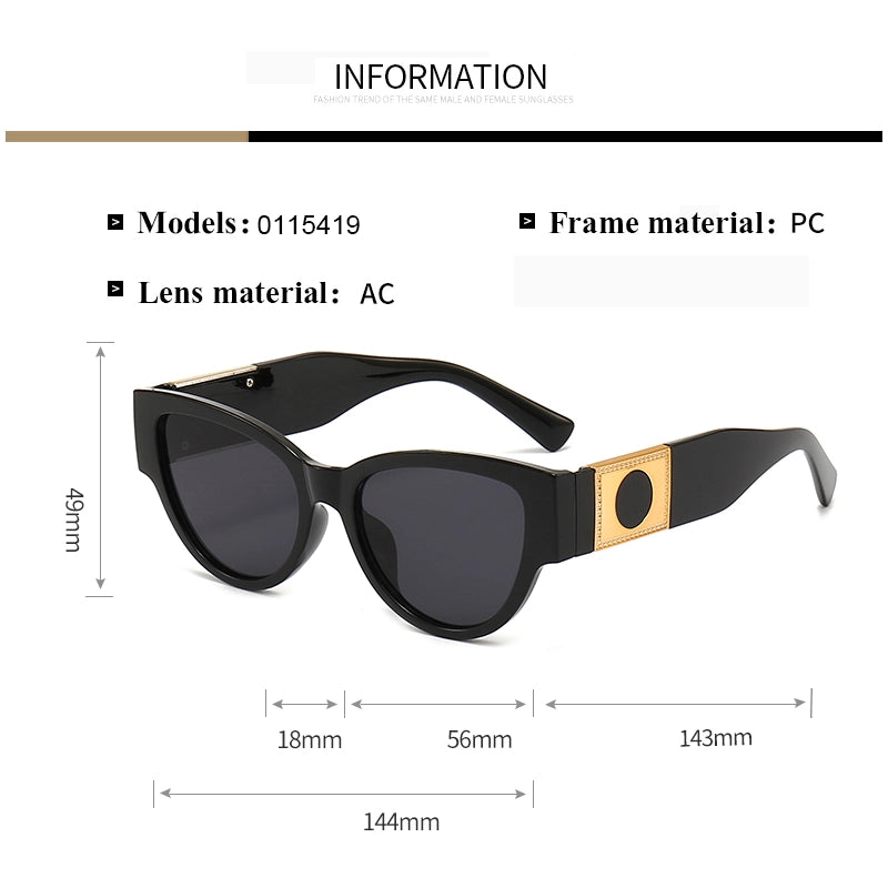 Casual Elegant Minimalist Geometric Pc Oval Frame Full Frame Women’s Sunglasses
