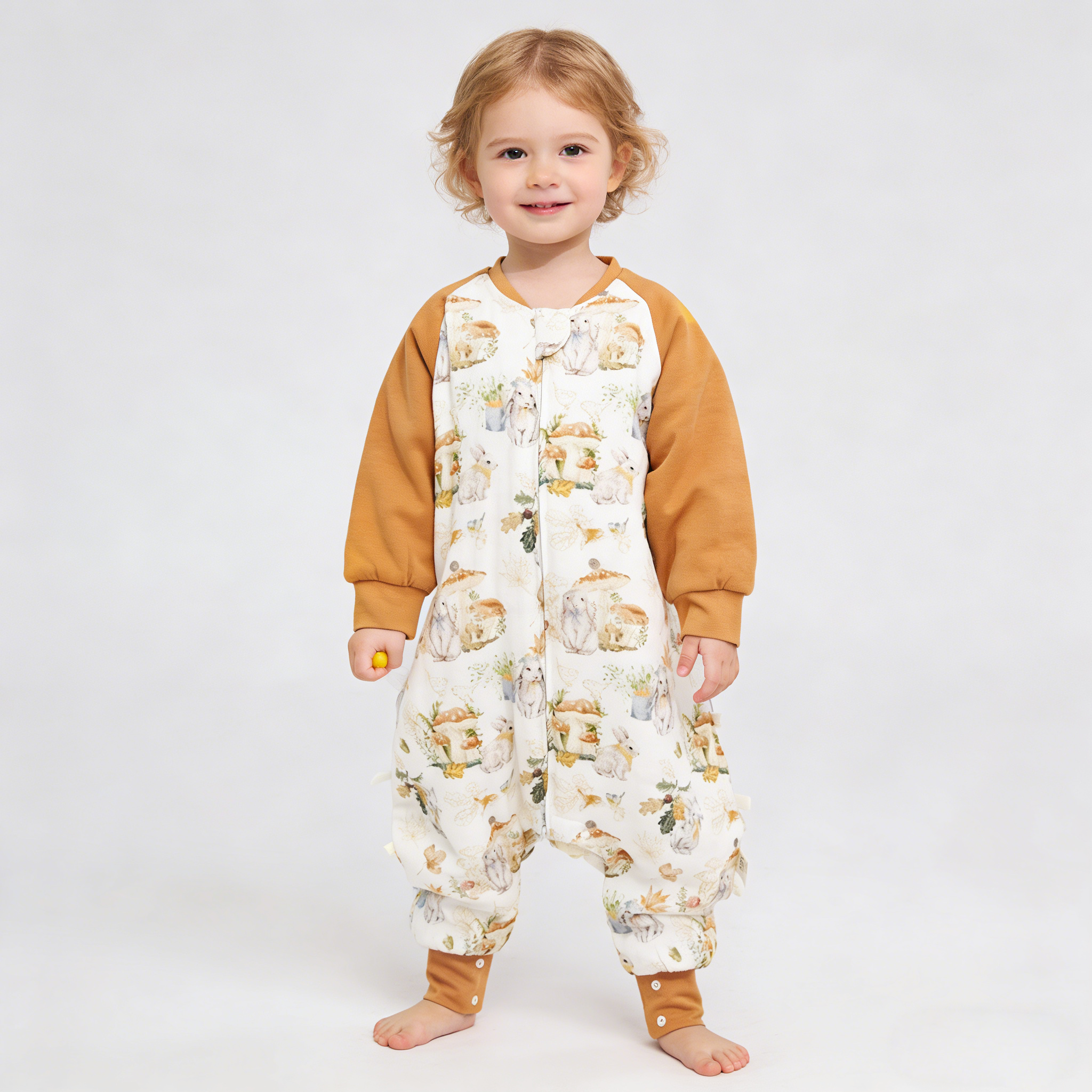 Cozy Soft-Print Bamboo Fiber Baby Romper REAL SILK LIFE