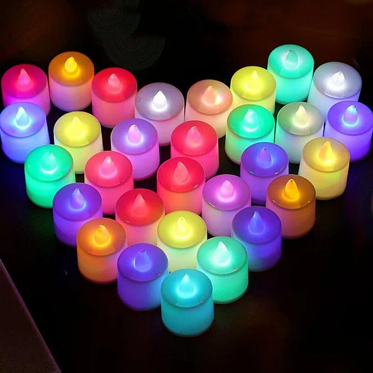 LED Electronic Candle Luminous Decoration 7 Colors