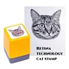 Send Pics to Customize Pet Stamp Retina Technique Super Detailed Cat Profile Stamp