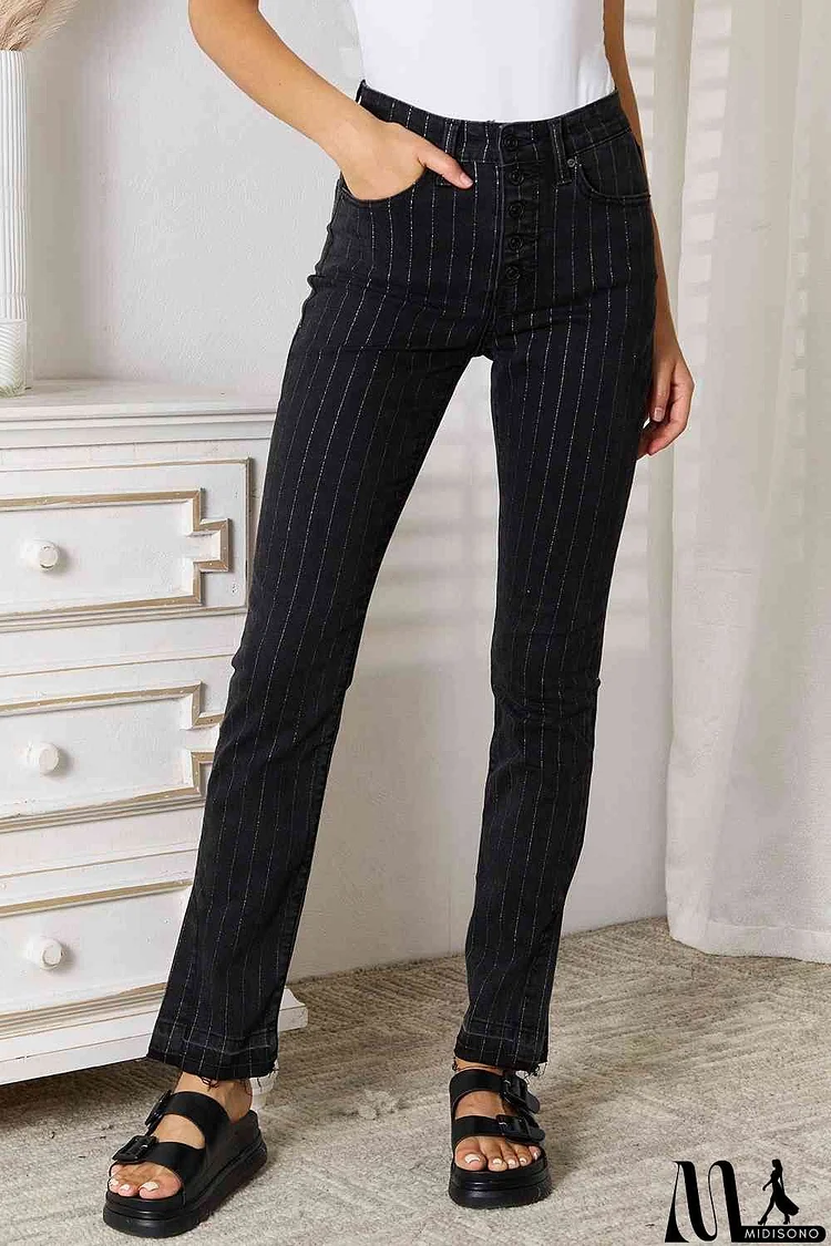 Kancan Striped Pants with Pockets