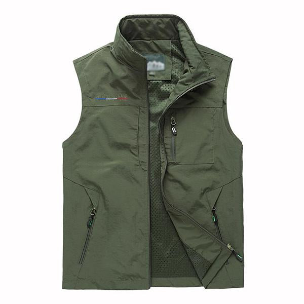 Men's Casual Multi-pocket Quick-drying Outdoor Vest 76331091M