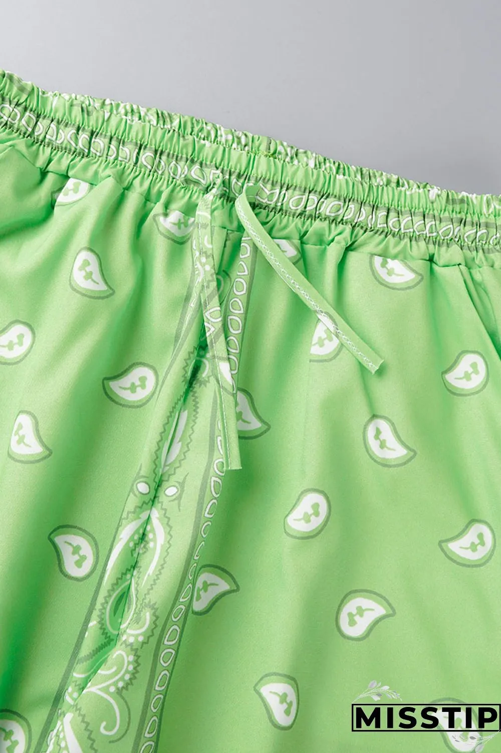 Fluorescent Green Casual Sportswear Print Patchwork Zipper Collar Long Sleeve Two Pieces