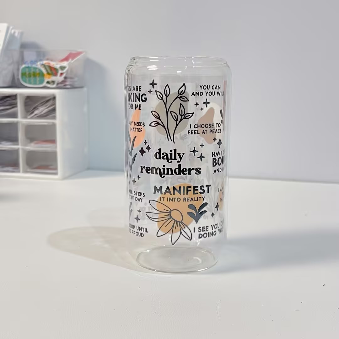 Maneifurui™ [Daily Reminder] Glass Can