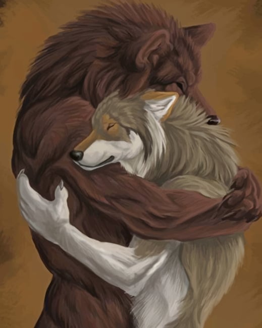 

Male And Female Werewolf – Paint By Numbers - 40*50CM, 501 Original