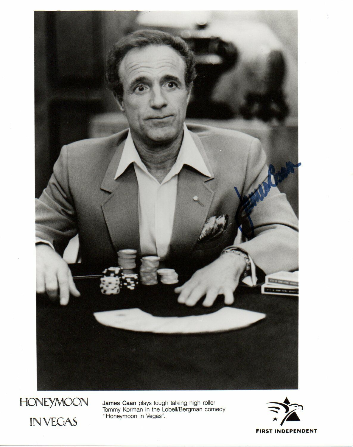 James Caan Honeymoon In Vegas Signed Photo Poster painting 10x8