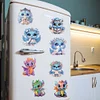 12PCS 2d flache DIY Diamant Kunst K&uuml;hlschrank Aufkleber f&uuml;r Wohnkultur (Flugsaurier)