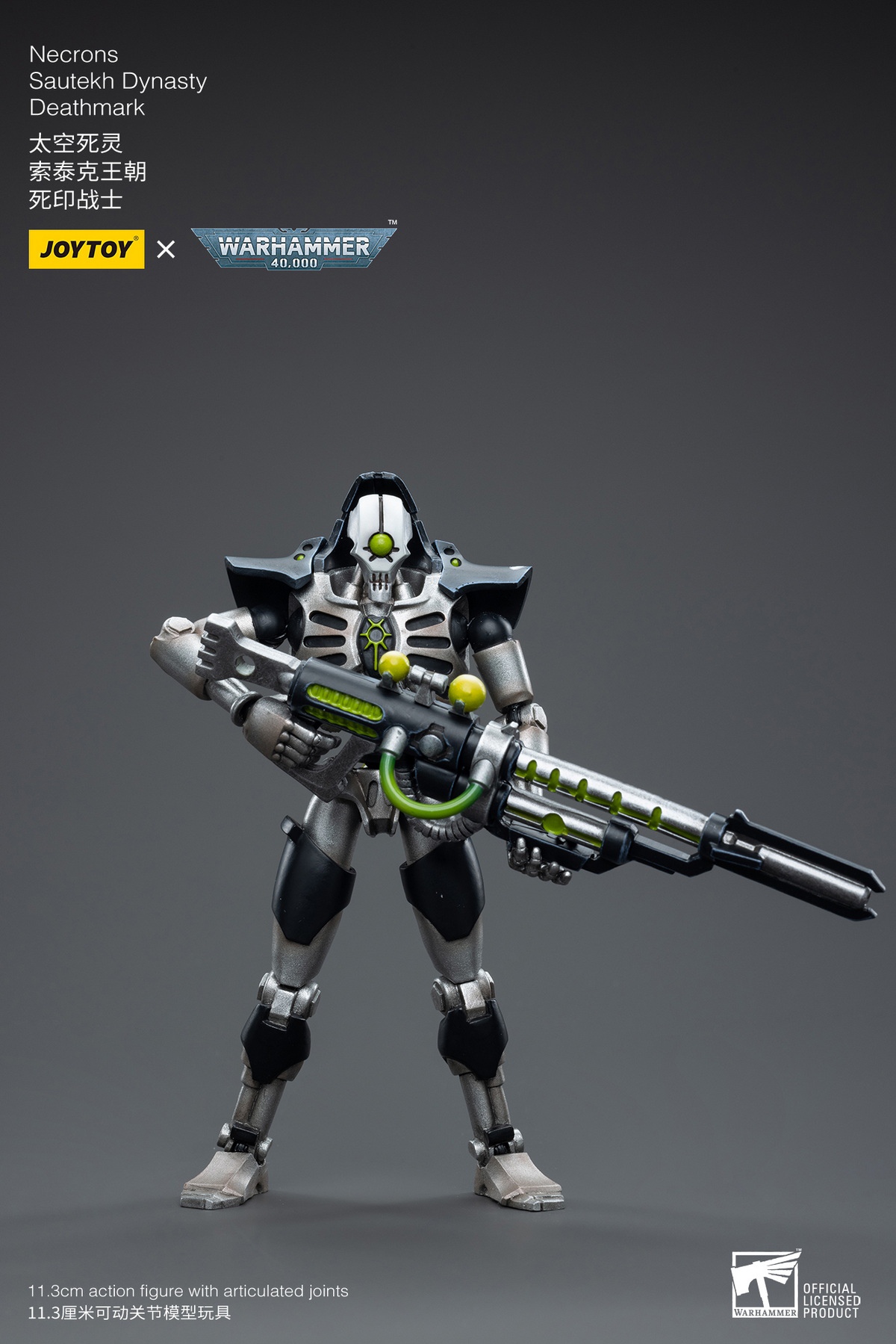 PRE-ORDER JOYTOY Studio Necrons Sautekh Dynasty Deathmark & Immortal with Tesla Carbine & Gauss Blaster 1/18 Action Figure