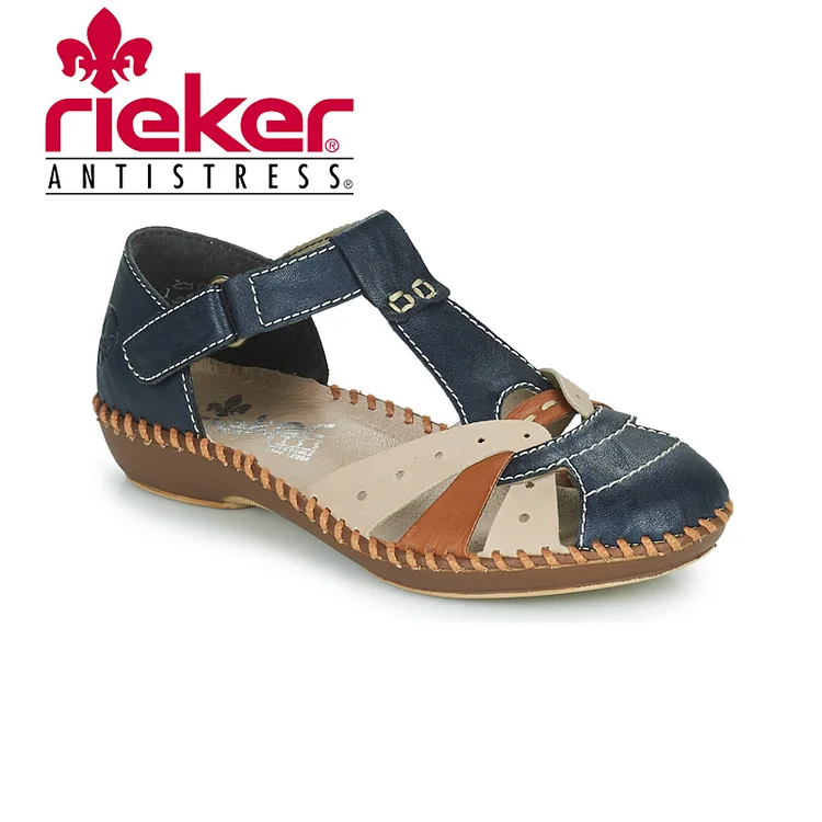 Letnie sandały damskie na koturnie Rieker® New