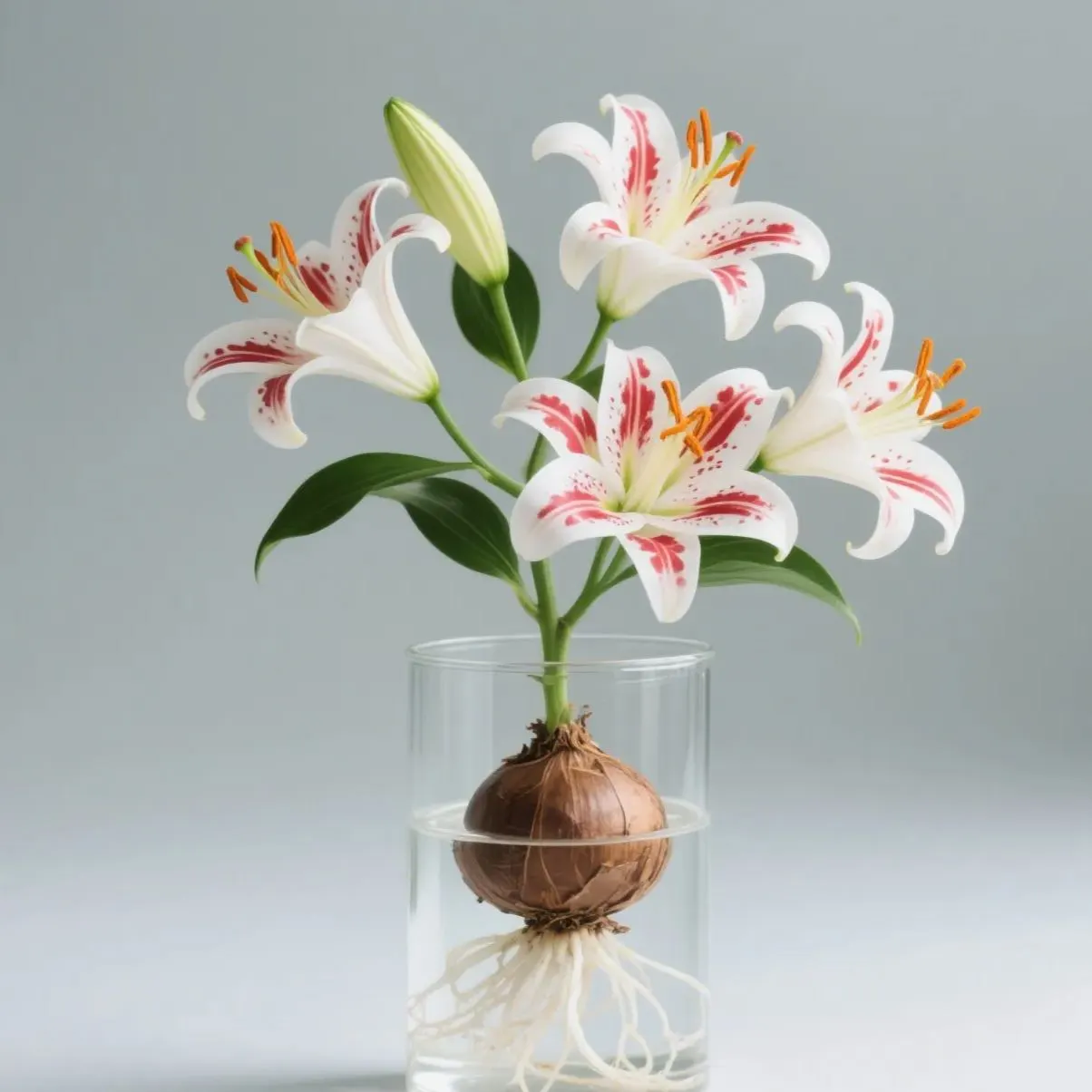 🌸 Water-Grown Lily – Fragrance & Elegance in a Glass! 🌿