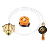Propane Refill Adapter Portable Flat Cylinder Tank Coupler for Outdoor Gas Stove