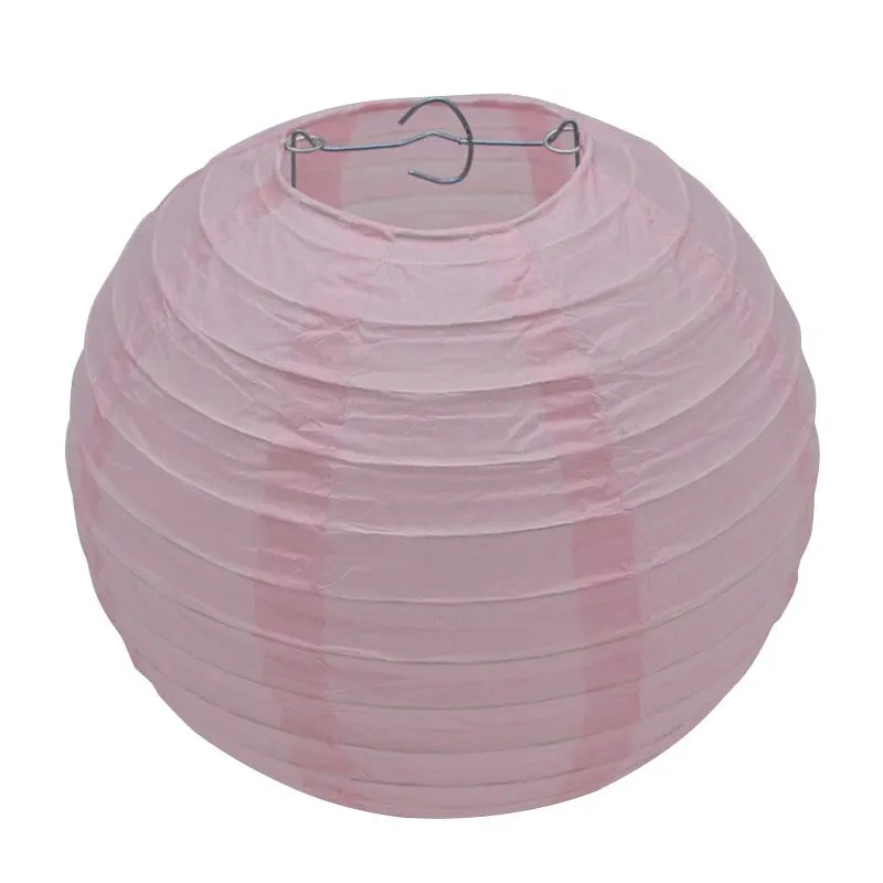 1pcs 20cm/25cm/30cm Colorful Chinese Round Hanging Paper Lanterns lamps Paper Crafts Party Festival Wedding Home DIY Decoration