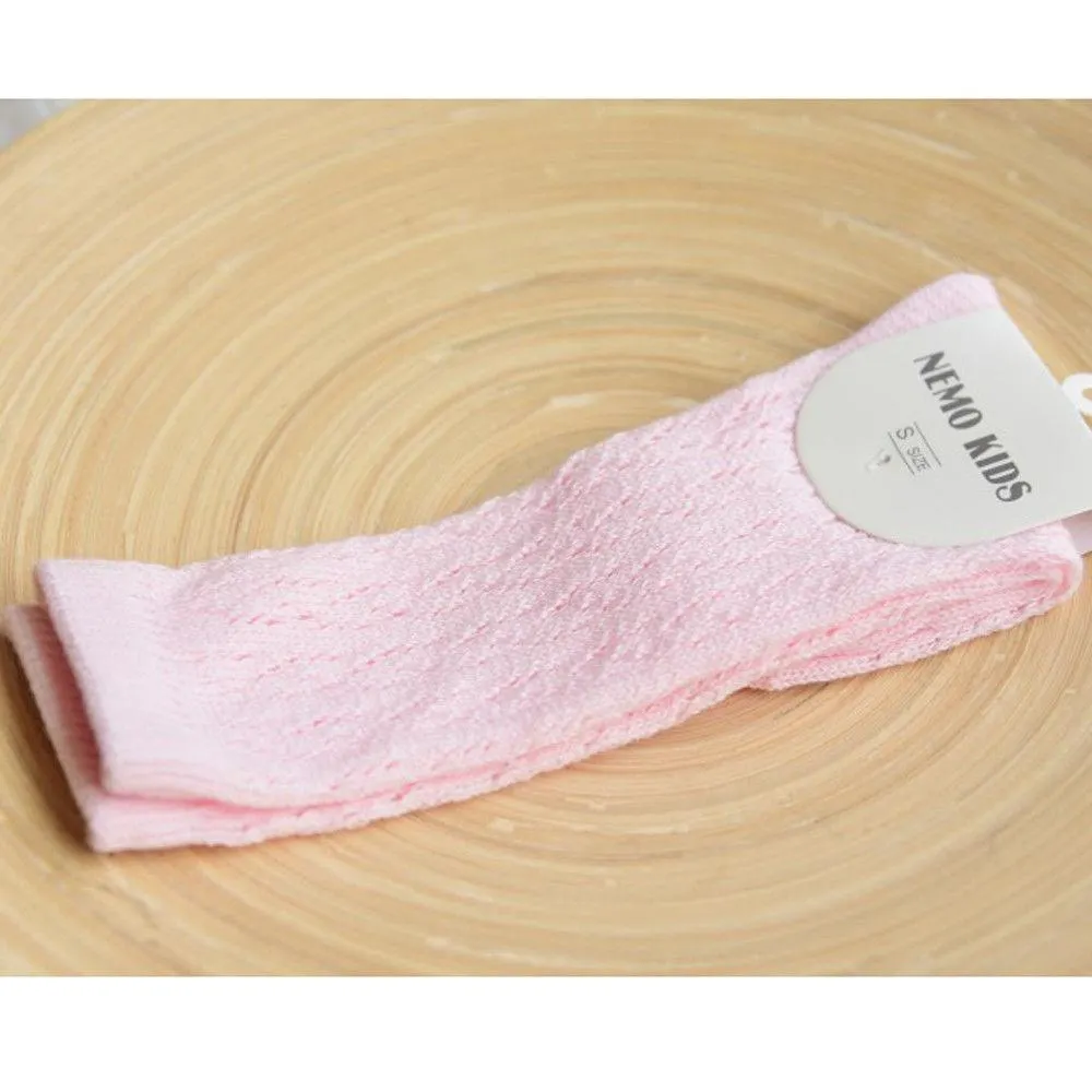 2019 Brand New Newborn Baby Infant Girl Fishnet Stockings Non-Slip Knee High Lace Thin Stockings Princess Long Tube Booties 0-4T
