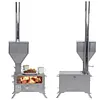 [US Local Warehouse] Hot Tent Stove with Chimney Pipe Portable Camp Stove with Oven Burning Fireplace for Outdoor Heating & Cooking Ice Fishing Hunting (Conventional)
