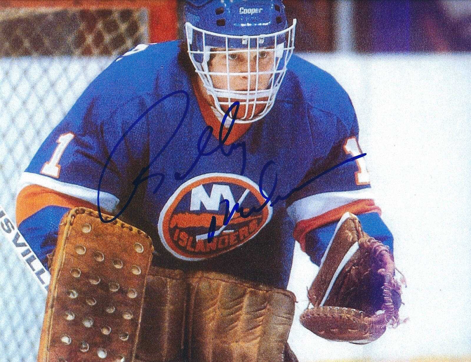 Autographed 8X10 ROLLIE MELANSON New York Islanders Photo Poster painting - w/ COA