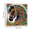 Diamond Painting-DIY Special Shaped Drill Horse with Frame(29x29cm)