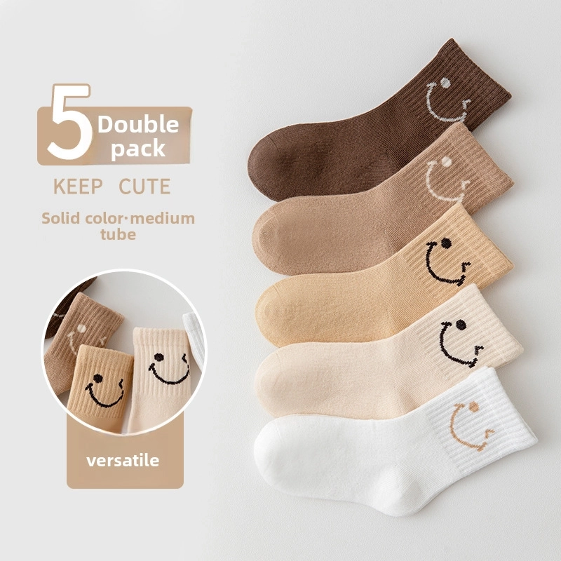 Autumn And Winter Children’s Socks Boys And Girls Mid-calf Socks Cartoon Cute Bunny Cotton Socks Baby Socks