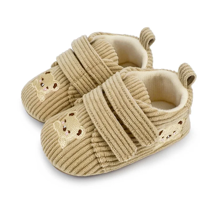 Baby Embroidered Bear Cute Floor Pre-walker Shoes