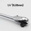 1/4 inch Mini 72 Tooth Ratchet Wrench CR-V Socket Spanner Car Repair Tool