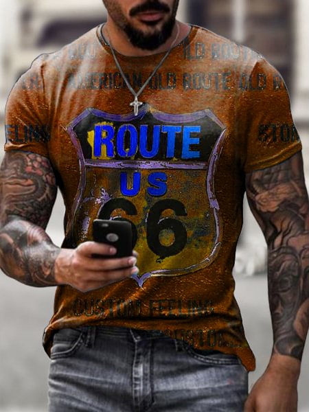 Casual Route 66 T-shirt