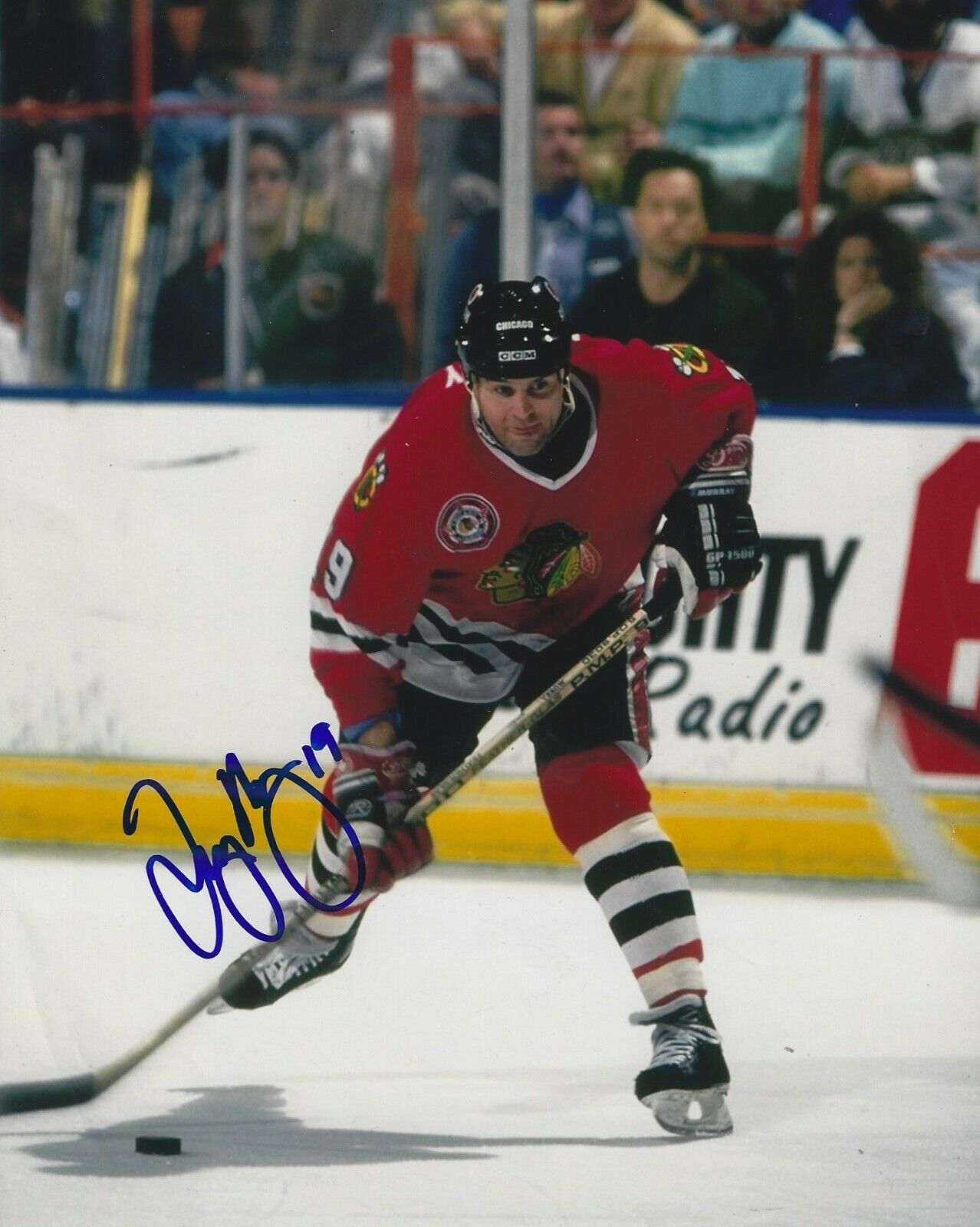 Autographed 8x10 TROY MURRAY Chicago Blackhawks Photo Poster painting - w/COA