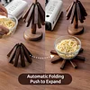 Black walnut placemat, wood stove trivet, tree design placemat, table decoration foldable placemat, heat resistant placemat