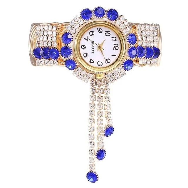 Bejeweled Rhinestone Bracelet Watch