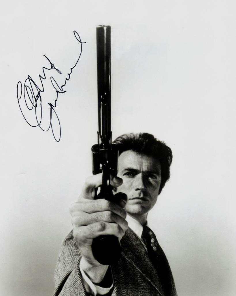 CLINT EASTWOOD SIGNED AUTOGRAPHED 10 X 8