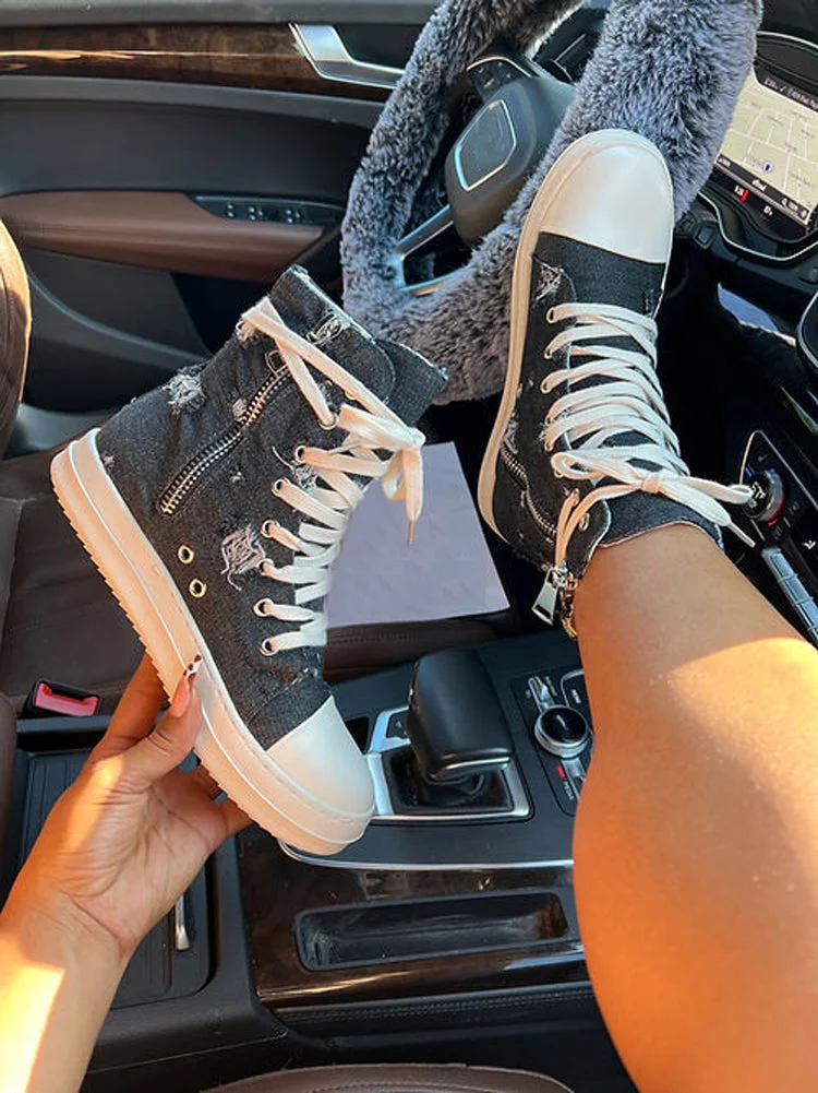 Fashion High-Top Sneakers