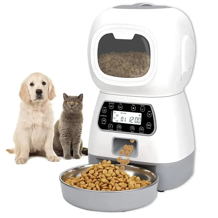 Automatic Cat Dog Feeder With Timer Pet Supplies 3.5L Smart Food Dispenser For Pets