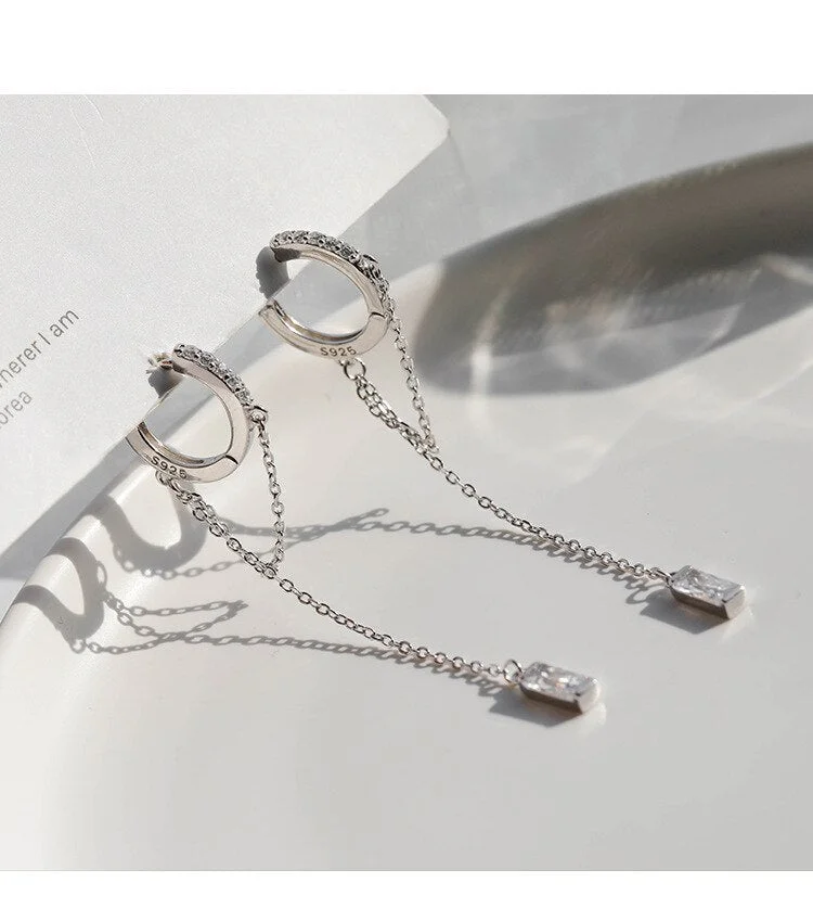 Korean Style Temperament Earrings Earrings Circle Earrings Temperament Fashion Earrings Pendant Earrings Party Jewelry