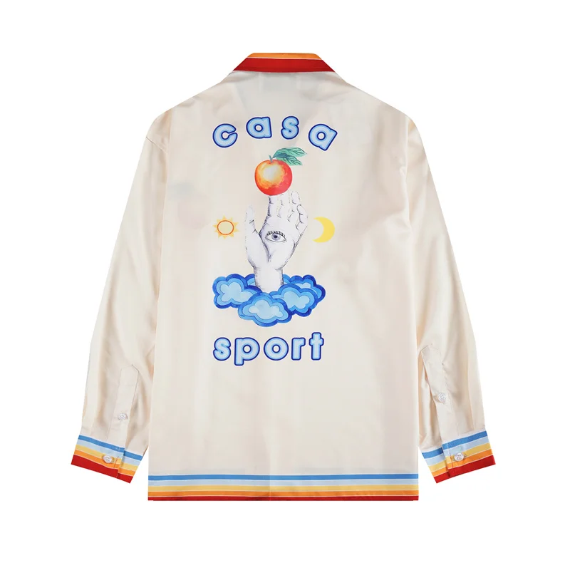 Casablanca 2023 new silk long-sleeved shirt