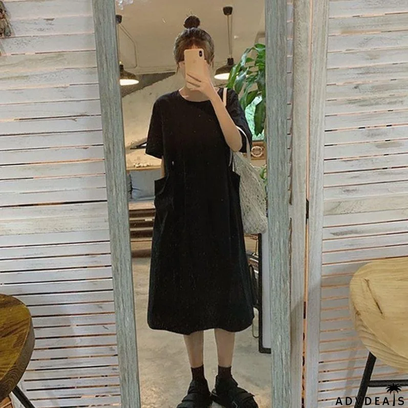 Women's Loose White Summer Dress