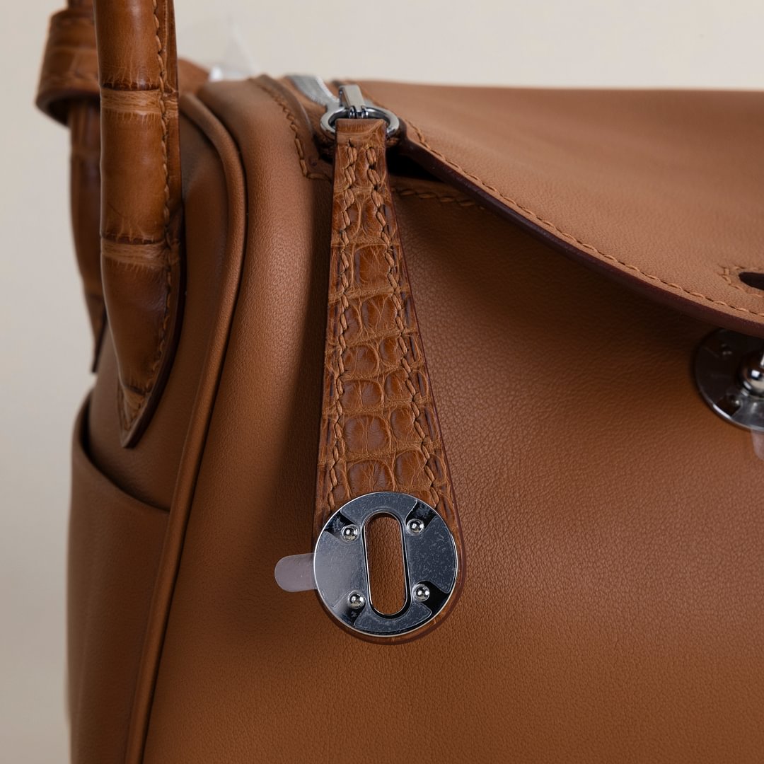 Mini Lindy Touch Swift/Matte Alligator Crocodile leather  CC37 Gold PHW