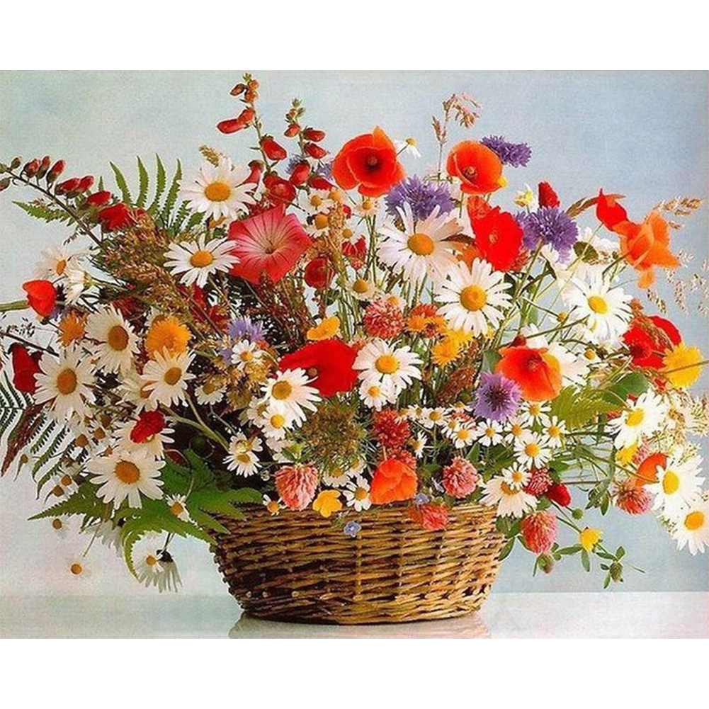 

Flower - 11CT Stamped Cross Stitch - 50*40CM, 501 Original