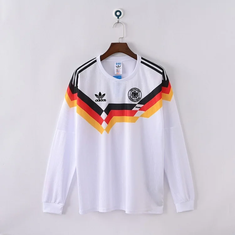 Germany 1990 Retro Long-Sleeved Home Football Shirt