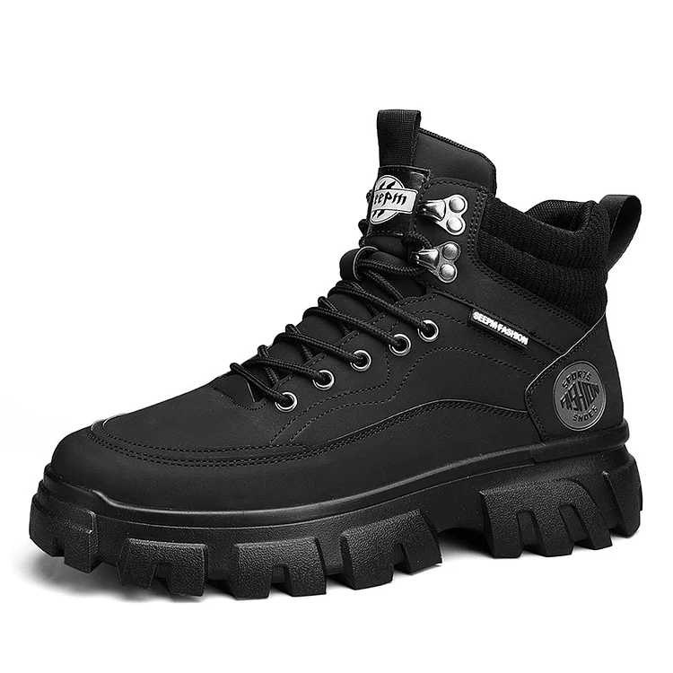 Men's Winter Fleece High Top Martin Boots