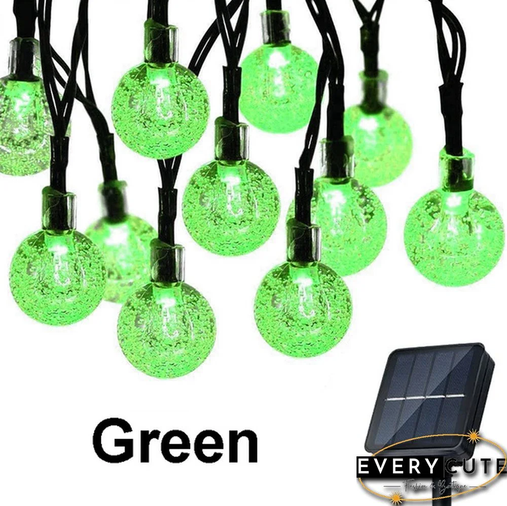 Solar String Lights Garden Outdoor String Lights Waterproof Crystal Ball Fairy Lights, Decoration Lighting for Home,Garden,Patio,Yard, Halloween,Christmas