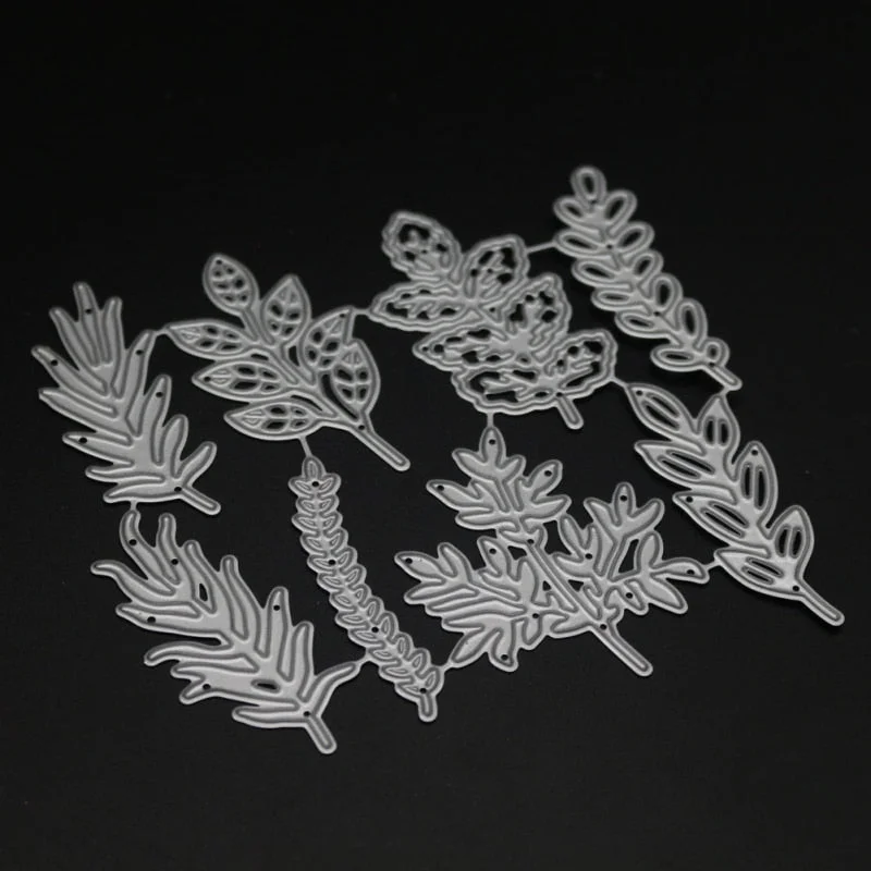 Leaf Set Frame Cut Die Metal Cutting Dies Mold Leaves Scrapbook Embossing Paper Craft Knife Mould Blade Punch Stencils Dies