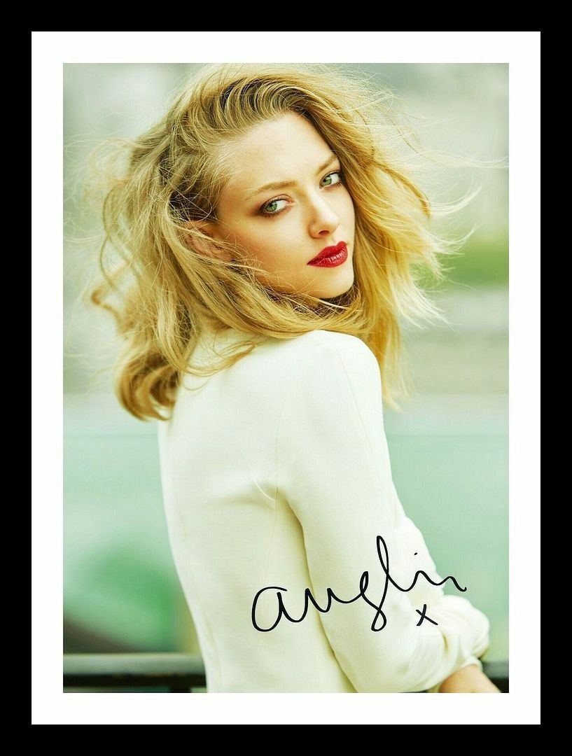 Amanda Seyfried Autograph Signed & Framed Photo Poster painting