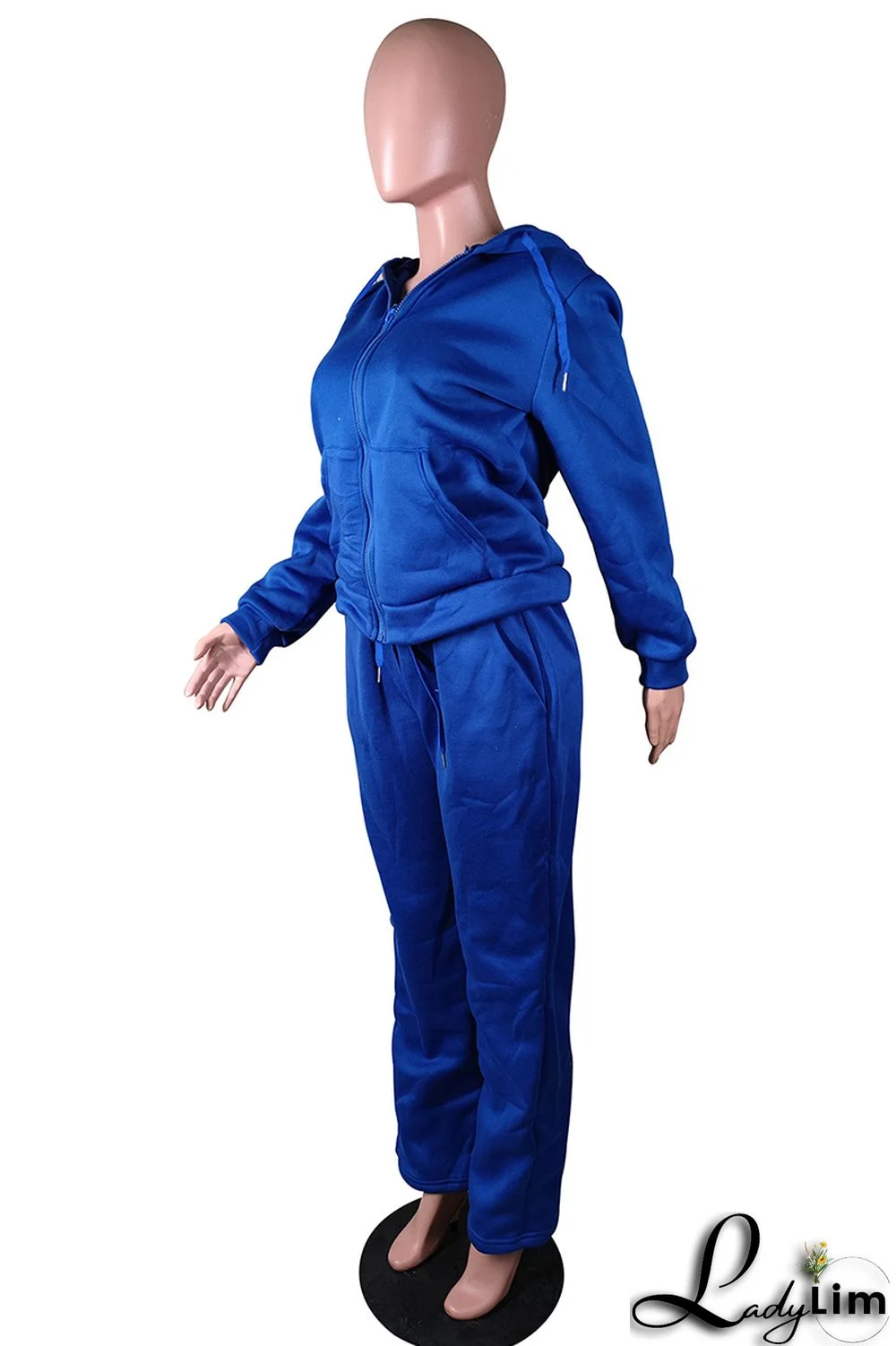 Red Fashion Casual Solid Basic Hooded Collar Long Sleeve Two Pieces