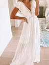 Falbala V-Neck Sleeveless Maxi Dress