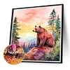 (40*40cm)Bear - Full Round Drill Diamond Painting