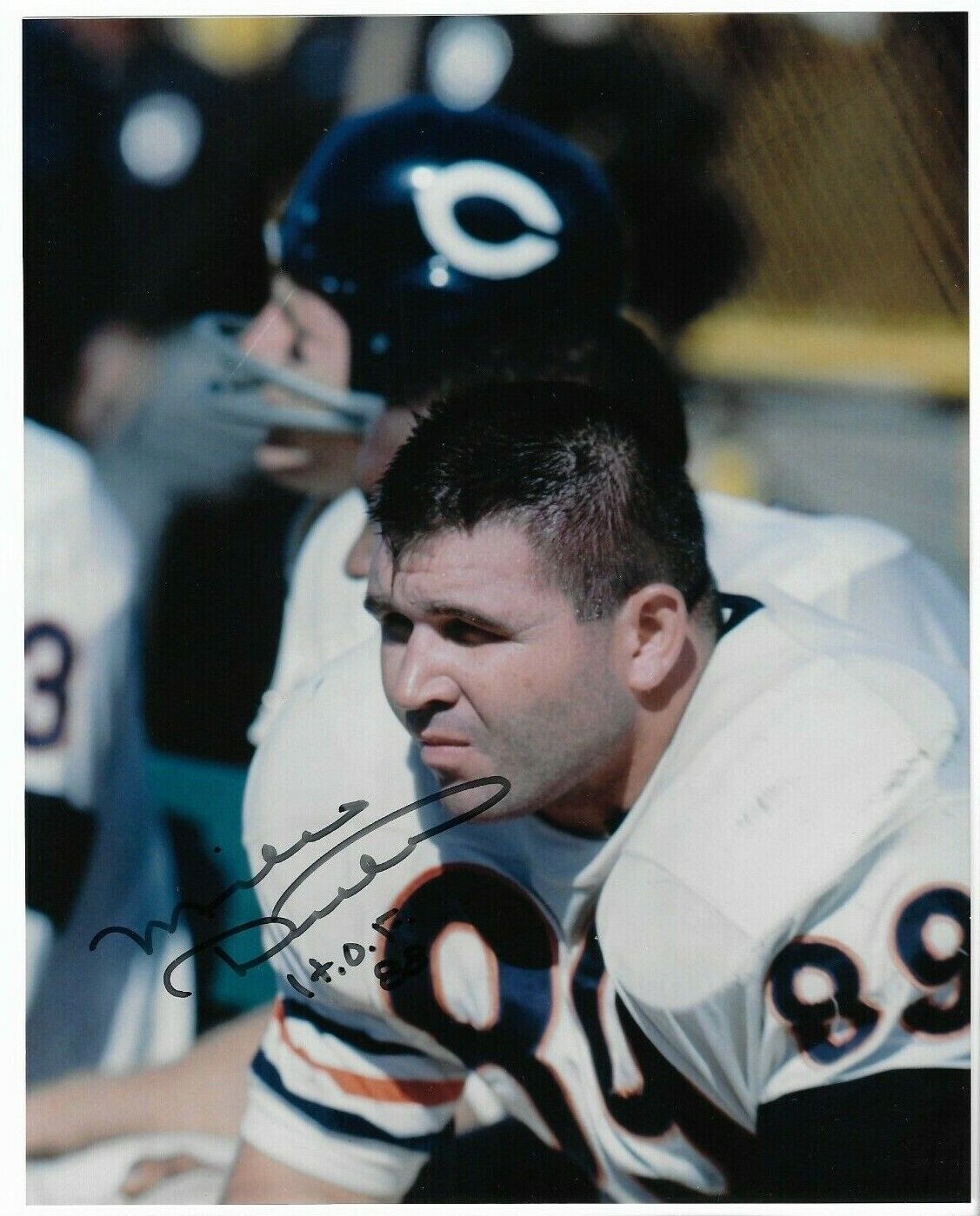 Autographed Chicago Bears Iron Mike Ditka Signed 8x10 Football Photo Poster painting Legends COA